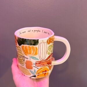 Colorful Pumpkin Anthropologie Mug
